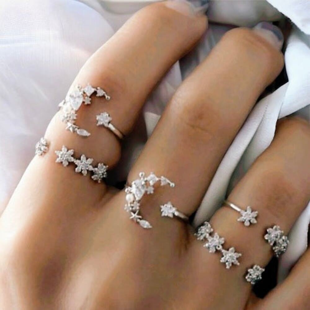Boho 5 Piece Rings Set